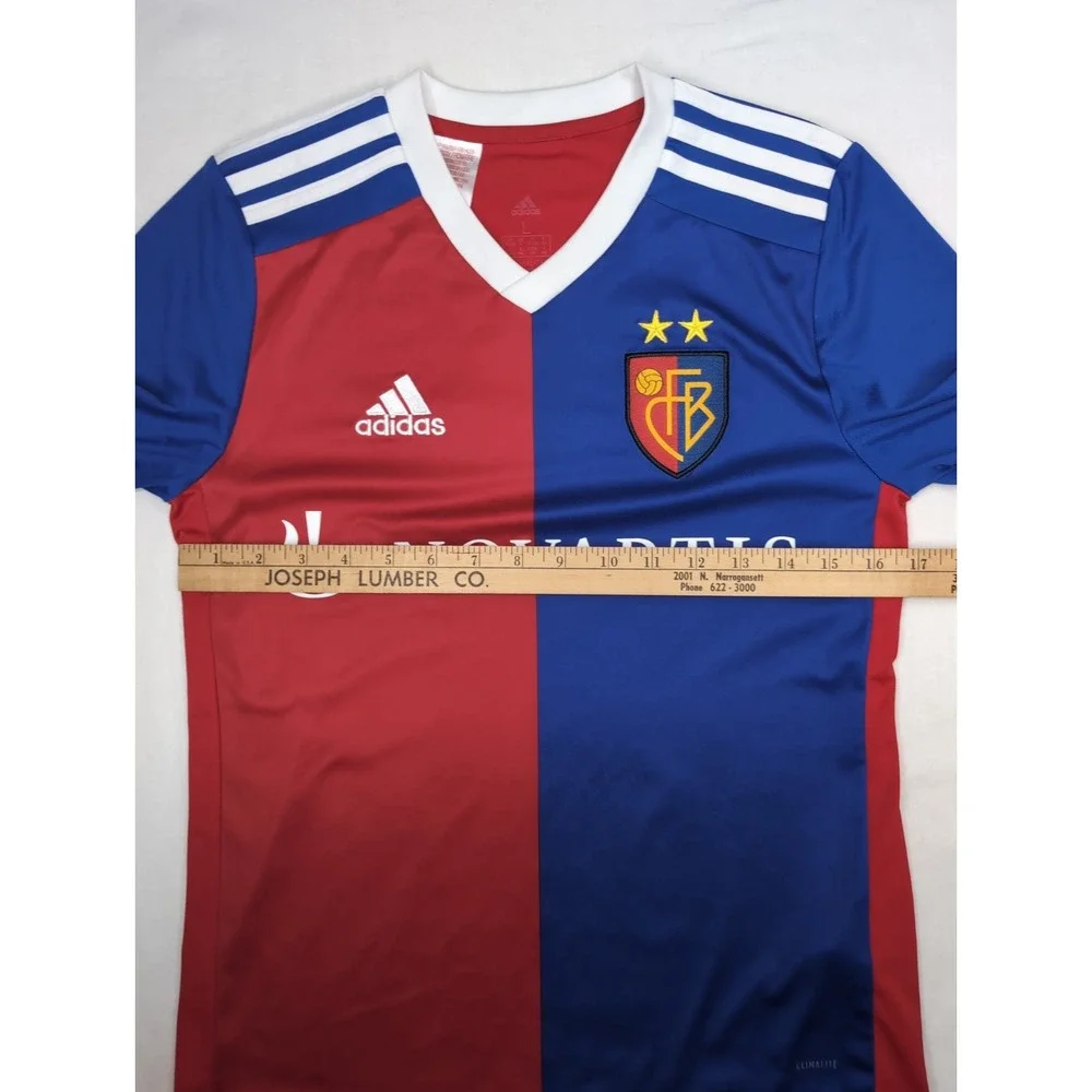 Adidas Kids Large 2018/19 FC Basel 1893 Home Jersey Unisex youth Blue Red